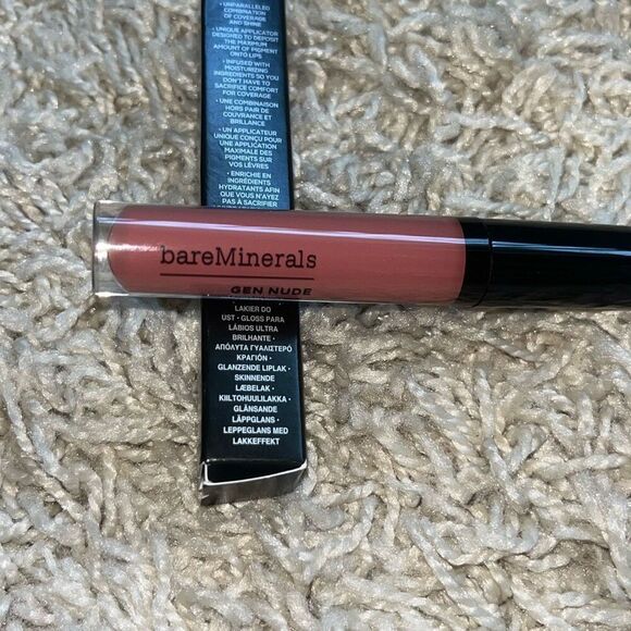 BareMinerals Gen Nude Patent Lip Lacquer DAHLING 0.12 oz New In Box - Picture 2 of 7